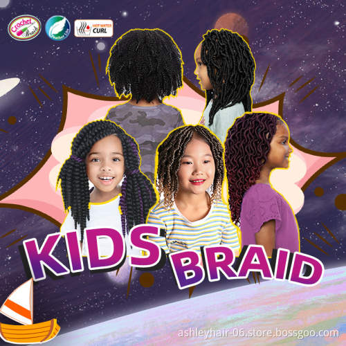 Julianna Kids Hair Extensions Bulk Wholesale Mixed Girls Soft Locs Crochet Kids School Hair For Kid Curly Hair